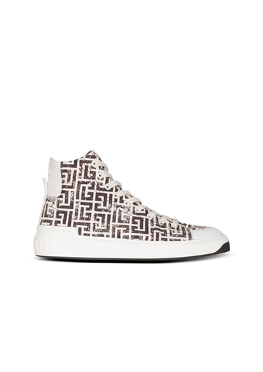 Monogram canvas B-Court high-top sneakers
