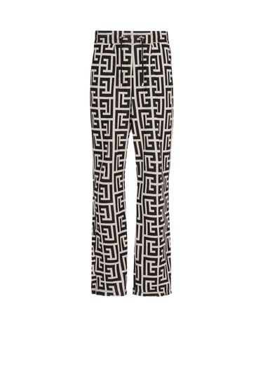 Wide jacquard Balmain monogram pyjama pants